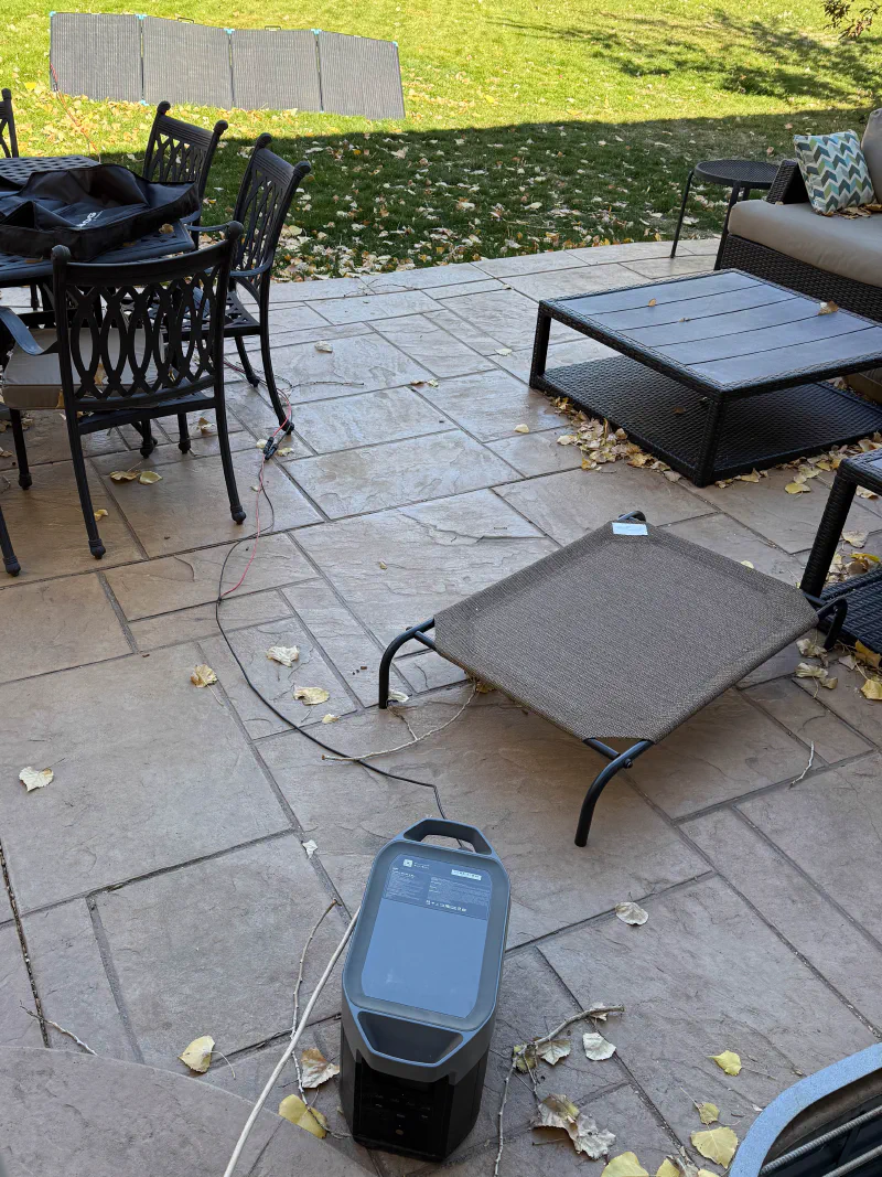 ecoflow powering home using solar